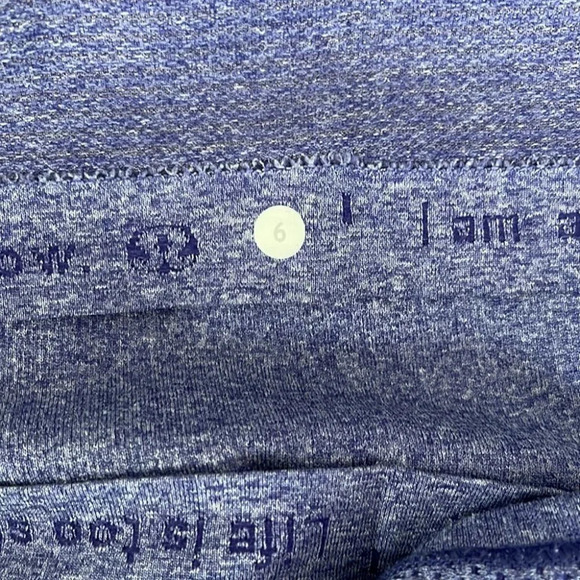 LULULEMON Run Swiftly Tech Tank Top Purple Racerback Space Dyed Size 6 - Picture 8 of 10